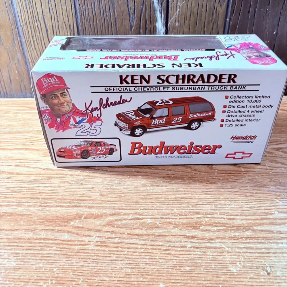 Limited Edition #25 Ken Schrader 1995 Official Truck Bank Chevrolet Suburban